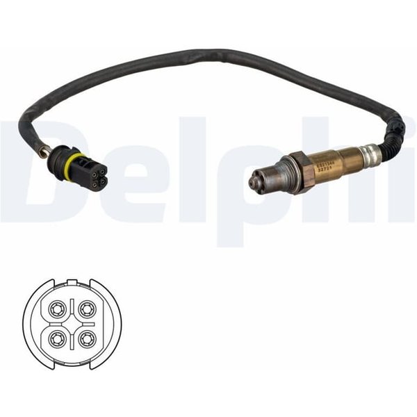 Delphi Lambdasonde Vor Katalysator Smart Cabrio City-Coupe Crossblade Fortwo Roadster-image