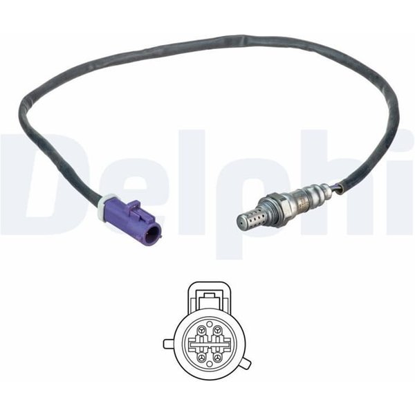 Delphi Lambdasonde Nach Katalysator Ford Fiesta Fusion ES20508-12B1-image