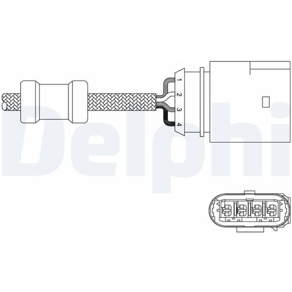 Delphi Lambdasonde Audi Seat Skoda VW ES20348-12B1-image