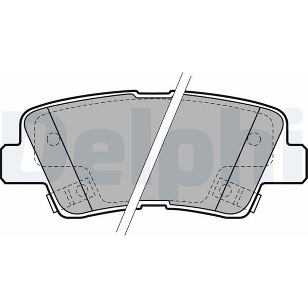 Delphi BremsbeläGe Hinten Hyundai Kia Ssangyong LP2195-image