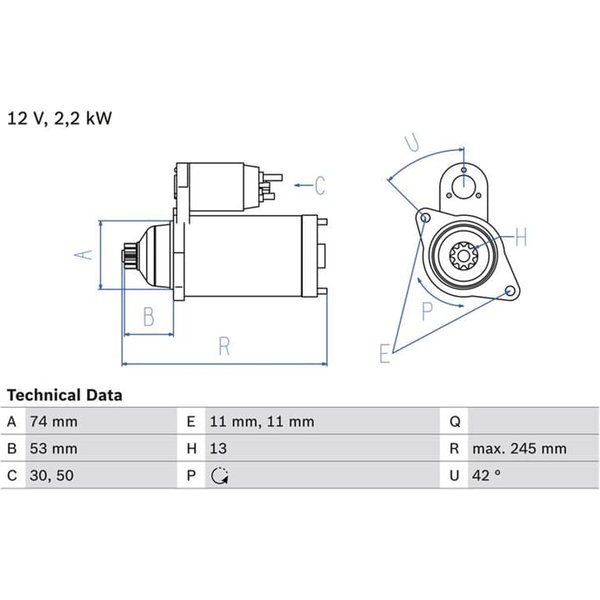 Bosch Anlasser 2,2 Kw-image