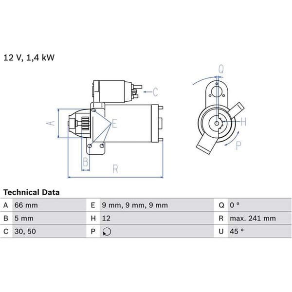 Bosch Anlasser 1,4 Kw Bmw 1Er 2Er 3Er 4Er 5Er 0986024980-image