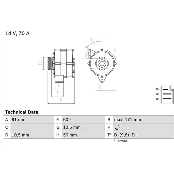 Bosch Lichtmaschine Mercedes 124 190 E-Klasse S-Klasse T1 T1/Tn-image