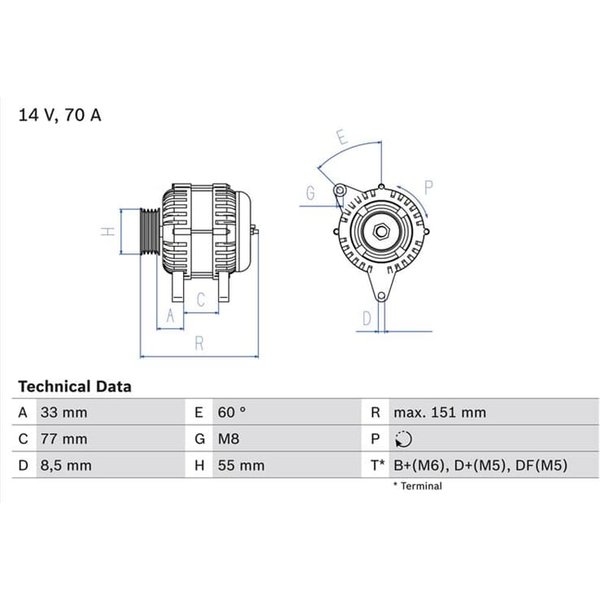 Bosch Lichtmaschine Ford Courier Fiesta Ka 1,3-image