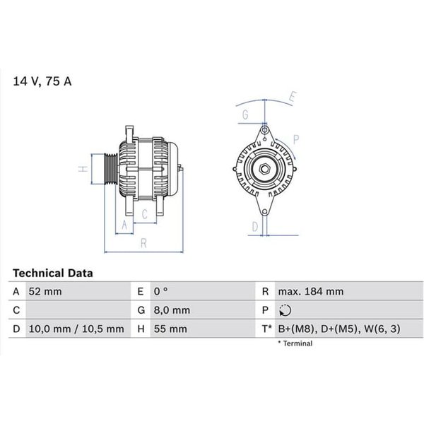 Bosch Lichtmaschine Opel Arena Movano Renault Master Trafic 0986042031-image