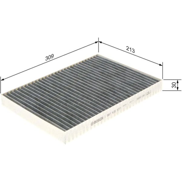 Bosch Aktivkohle-Innenraumfilter Chrysler 300C-image