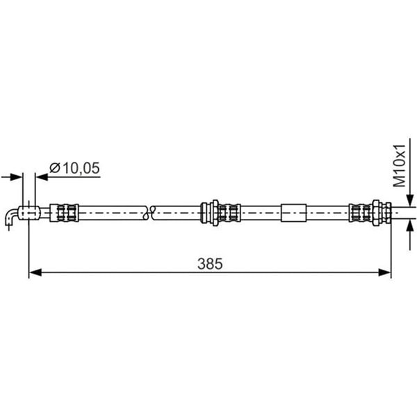 Bosch Bremsschlauch Vorne Mazda 323 Premacy-image