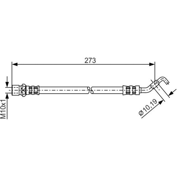 Bosch Bremsschlauch Hinten Toyota Corolla E12-image