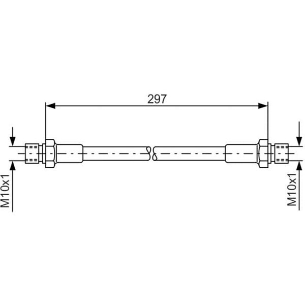 Bosch Bremsschlauch Porsche 914 968 VW Kaefer Transporter-image