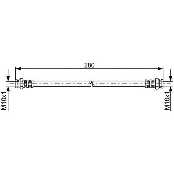 Bosch Bremsschlauch Hinten Mazda 323 626 Mx-6 Premacy-image