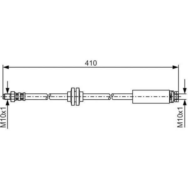 Bosch Bremsschlauch Hinten Mazda 3 5 Volvo C30 C70 S40 V50-image