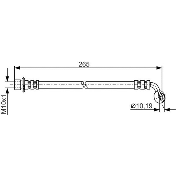 Bosch Bremsschlauch Hinten Rechts Lexus Lx Toyota Land-image