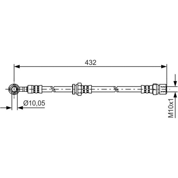 Bosch Bremsschlauch Vorne Links Chevrolet Lacetti Nubira Daewoo Lacetti Nubira-image
