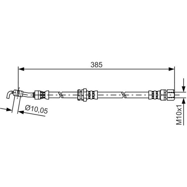 Bosch Bremsschlauch Hinten Links Chevrolet Lacetti Nubira Daewoo Lacetti Nubira-image