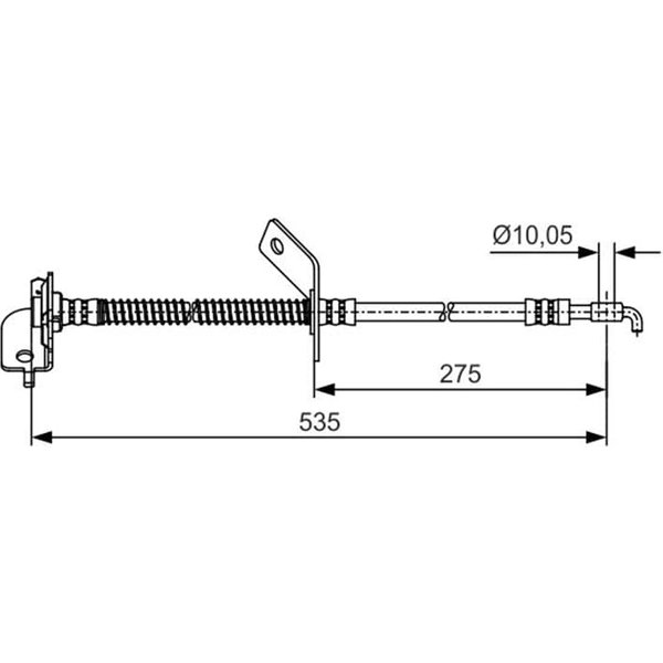 Bosch Bremsschlauch Vorne Links Hyundai I30 Kia Ceed Cerato Pro-image