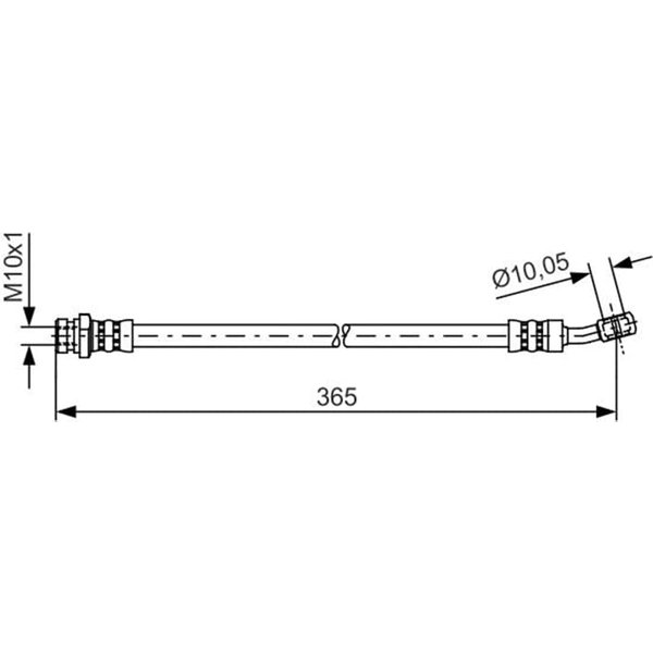 Bosch Bremsschlauch Hinten Rechts Hyundai Tucson Kia Sportage-image