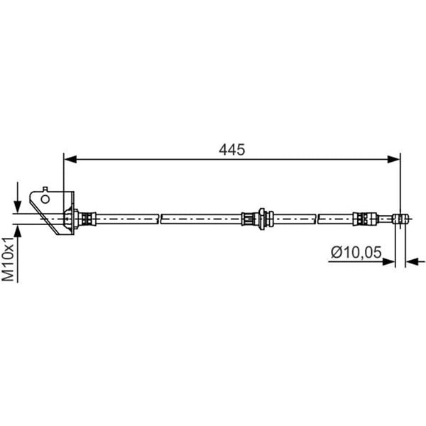 Bosch Bremsschlauch Vorne Rechts Hyundai Tucson Kia Sportage-image
