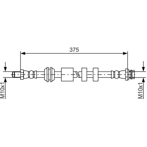Bosch Bremsschlauch Vorne Volvo S60 S80 V60 V70 Xc70-image