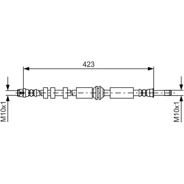 Bosch Bremsschlauch Hinten Audi A6 A7-image