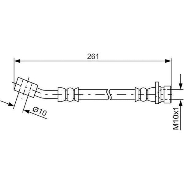 Bosch Bremsschlauch Hinten Honda City Jazz-image