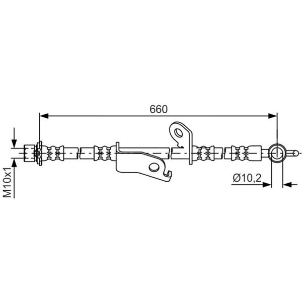 Bosch Bremsschlauch Vorne Links Toyota Auris Corolla Verso-image