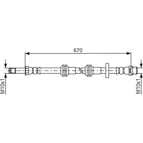 Bosch Bremsschlauch Vorne Audi A6 A7-image