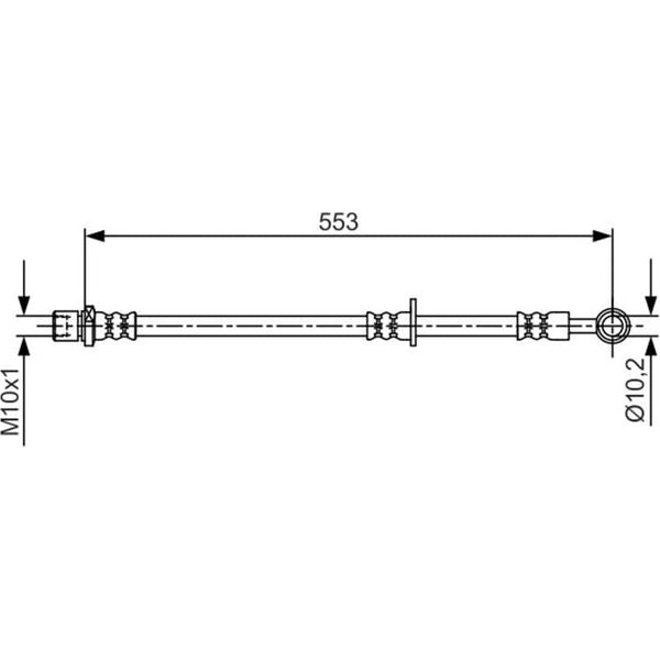 Bosch Bremsschlauch Vorne Rechts Subaru Forester Xv-image