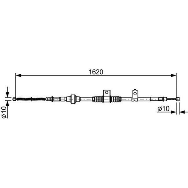 Bosch Handbremsseil Hinten Rechts Mitsubishi Lancer-image