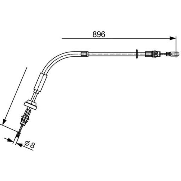 Bosch Handbremsseil Vorne Ford Tourneo V362 Transit V362-image