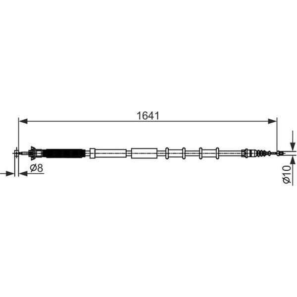 Bosch Handbremsseil Hinten Links Abarth Grande Punto Alfa Mito Fiat Grande Punto-image
