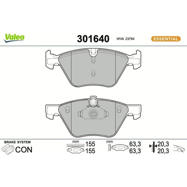 Valeo BremsbeläGe Vorne BMW 5Er E60 E61-image
