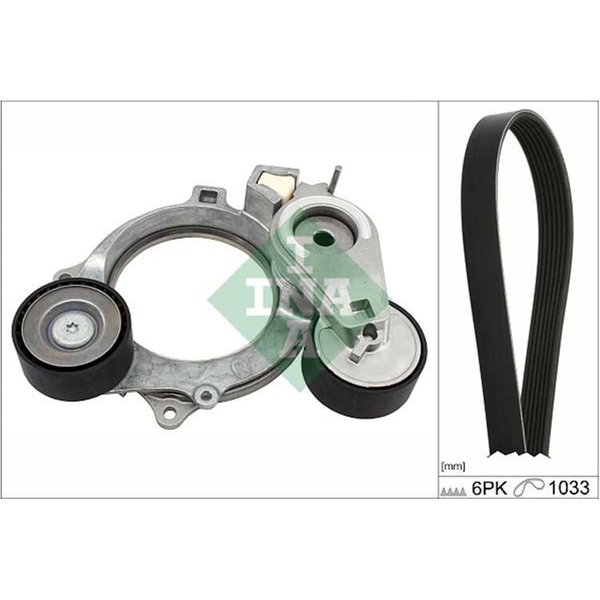 INA Keilrippenriemensatz Audi Cupra Seat Skoda VW 529057210-image