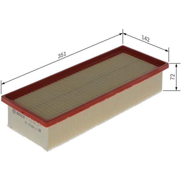 Bosch Luftfilter Citroen C5 C6 Peugeot 407 2,2-image