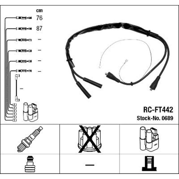 NGK ZüNdkabelsatz Fiat 126-image