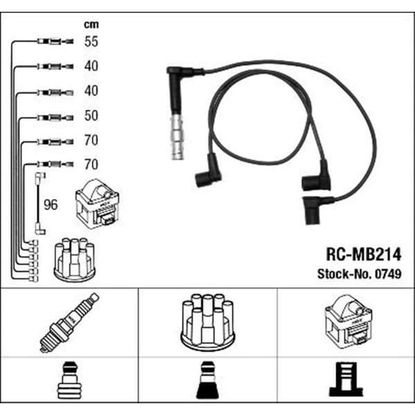 NGK ZüNdkabelsatz Mercedes 124 S-Klasse Sl-image
