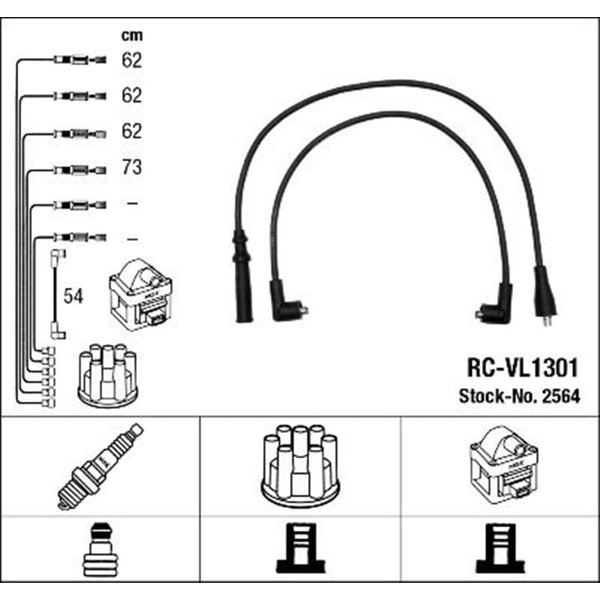 NGK ZüNdkabelsatz Volvo 240 340-360 740 760-image