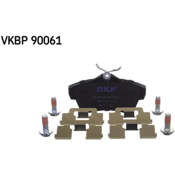 SKF BremsbeläGe Hinten Citroen Fiat Peugeot Toyota-image