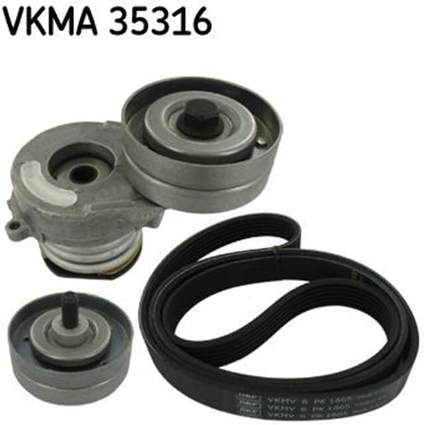 SKF Keilrippenriemensatz Opel Astra G 1,7-image