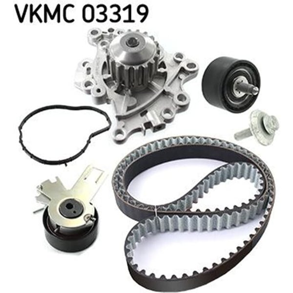 SKF Zahnriemensatz + Wasserpumpe Citroen Fiat Ford Opel Peugeot Toyota-image