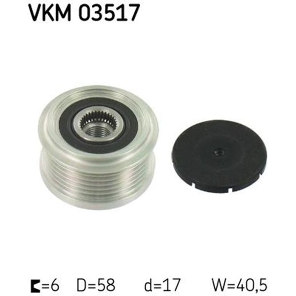 SKF Generatorfreilauf Chevrolet Cruze Trax Opel Astra Meriva Mokka 1,7-image