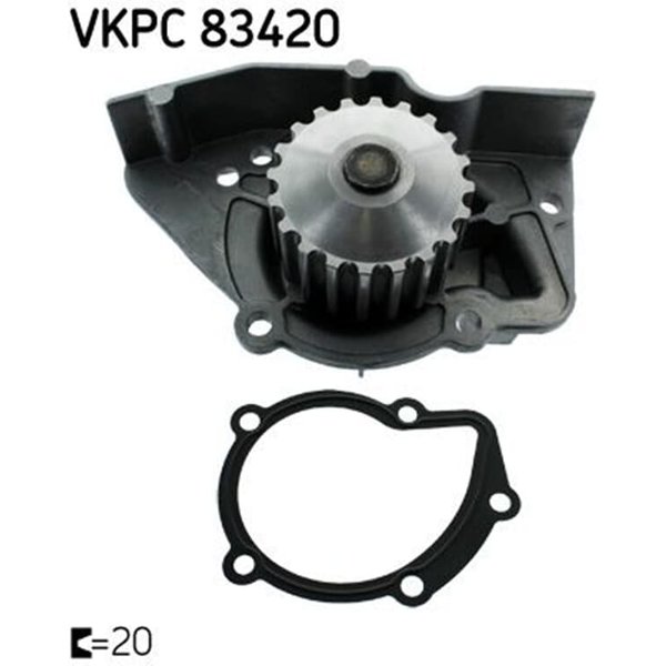 SKF Wasserpumpe Citroen Fiat Hyundai Lada Lancia Peugeot Rover-image