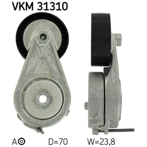 SKF Spannrolle Audi Seat VW VKM31310-image