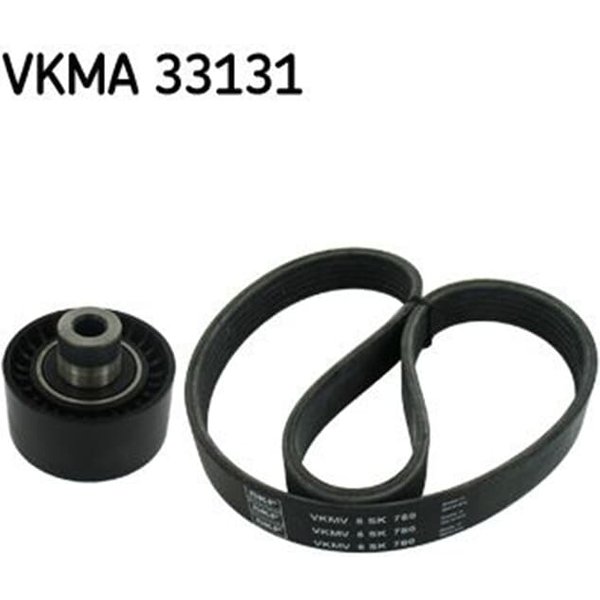 SKF Keilrippenriemensatz VKMA33131 Citroen C2 C3 C4 Peugeot 206 207 207/207+ 307-image