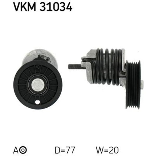 SKF Spannrolle Audi A4 A6 VW Passat 1,9-image