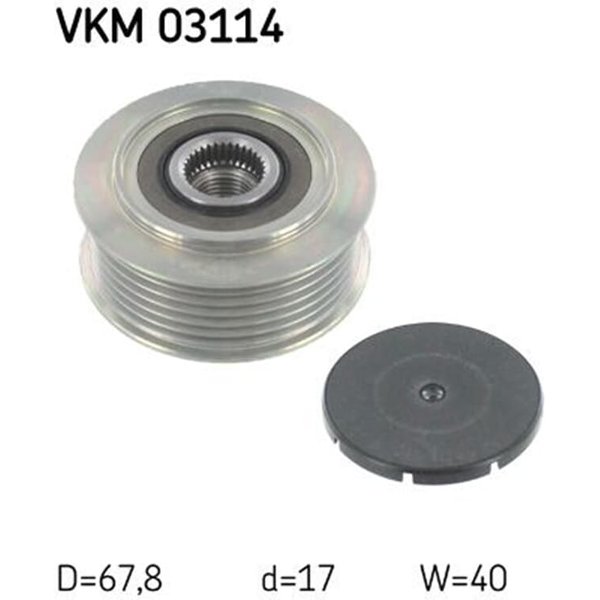 SKF Generatorfreilauf VW Lt Transporter Volvo S60 S70 S80 V70-image