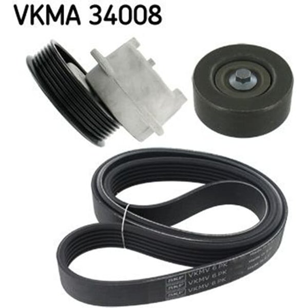 SKF Keilrippenriemensatz Ford Courier Fiesta Puma Mazda 121-image