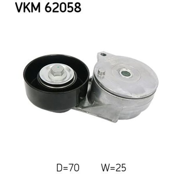SKF Spannrolle Nissan Juke Renault Clio 1,6-image