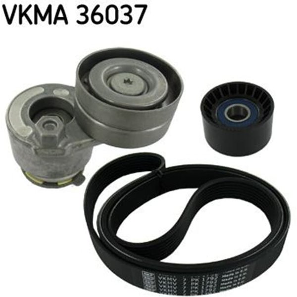 SKF Keilrippenriemensatz Nissan Primera Renault Laguna Vel-image
