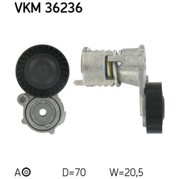 SKF Spannrolle Ford Focus Volvo C30 C70 S40 V50-image
