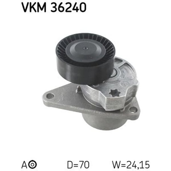 SKF Spannrolle FüR Keilrippenriemen Volvo C70 S40 S60 S70 S80 V40 V70 Xc70 Xc90-image